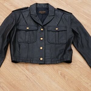 Siena Black Leather Jacket for Women